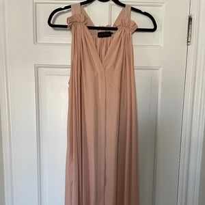 Hatch Midi Dress - Blush - (Size Small) - Girl Baby Shower Maternity Dress